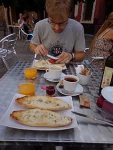 Frühstück in Sevilla
