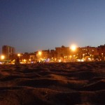 Barceloneta bei Nacht